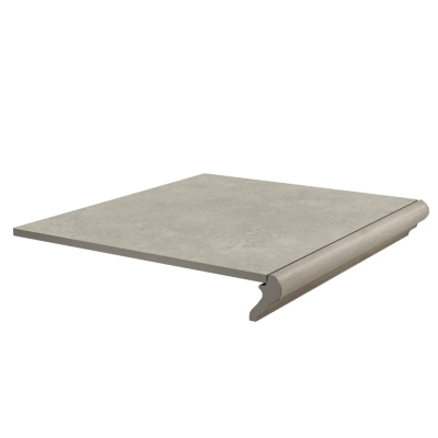 Керамическая ступень Kerama Marazzi 40,2x34x0,8 фронтальная Хадду серый светлый матовый