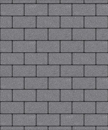 Тротуарная плитка ВЫБОР Прямоугольник Гранит Серый Верхний прокрас 60 мм