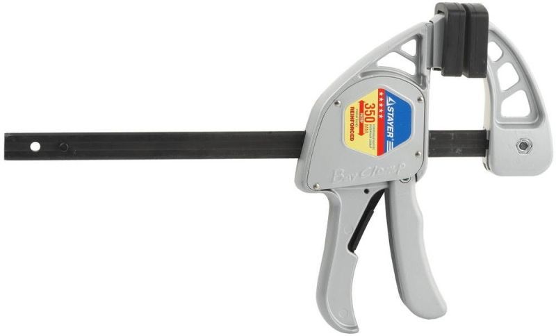 Струбцина "EcoKraft" ручная пистолетная, KRAFTOOL, металлический корпус, 150/350мм, 200кгс