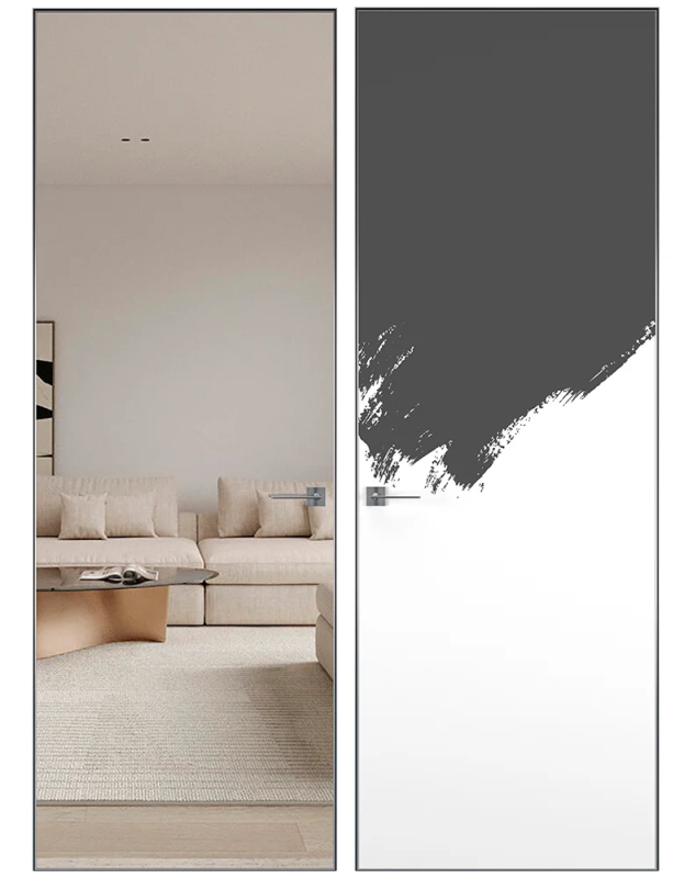 Межкомнатная дверь Модель 2 MD Reverse с кромкой матовый хром