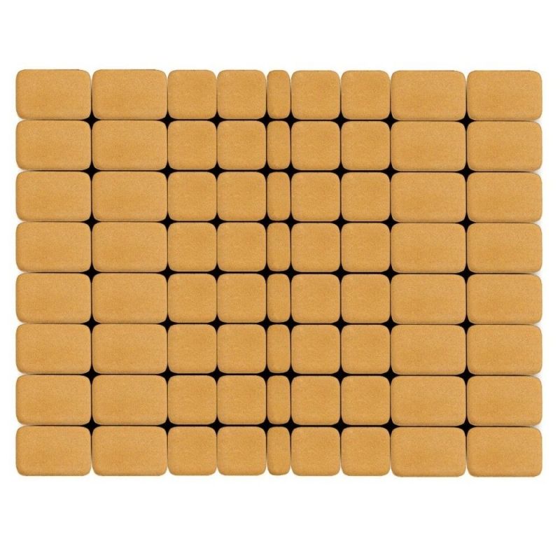 Тротуарная плитка BRAER Классико Медовый Верхний прокрас 60 мм