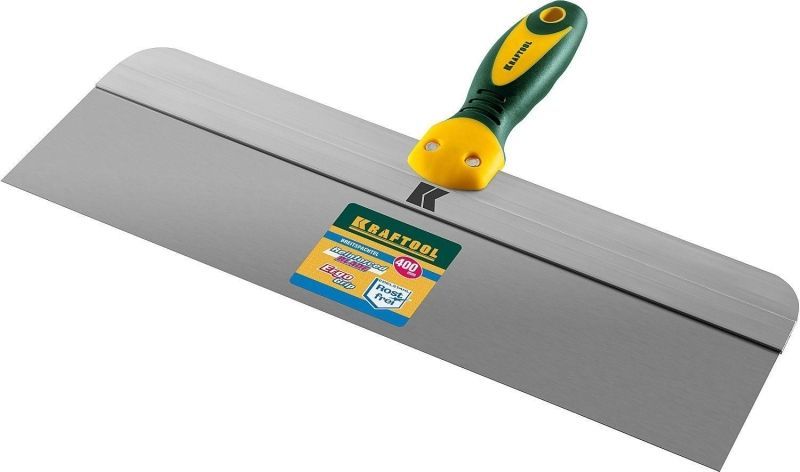 Шпатель KRAFTOOL фасадный с двухкомпонентной ручкой, нержавеющее полотно, 400мм