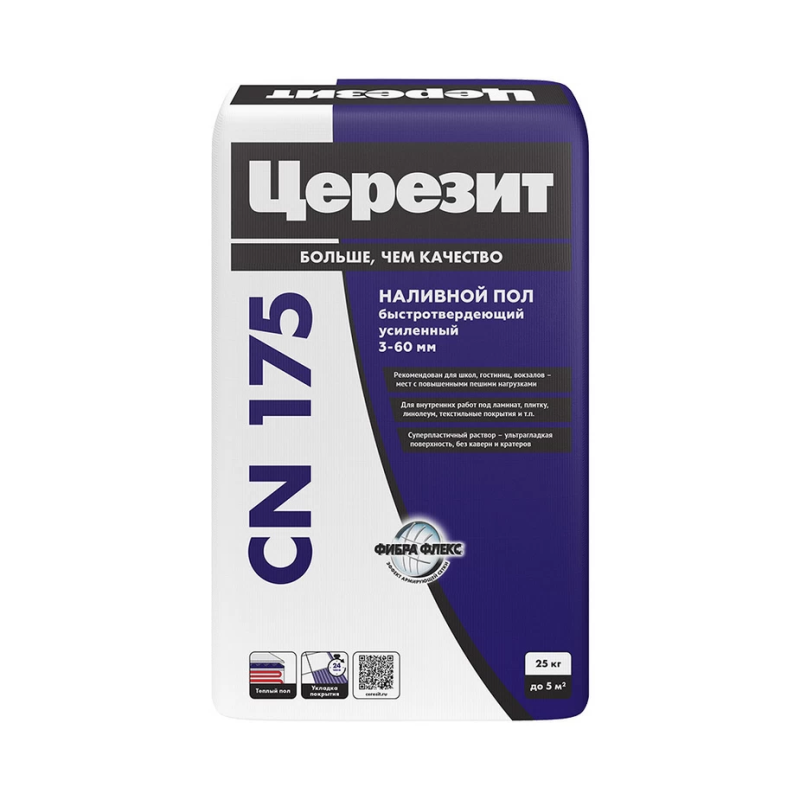 Ровнитель (наливной пол) универсальный Церезит CN 175 самовыравнивающийся 25 кг