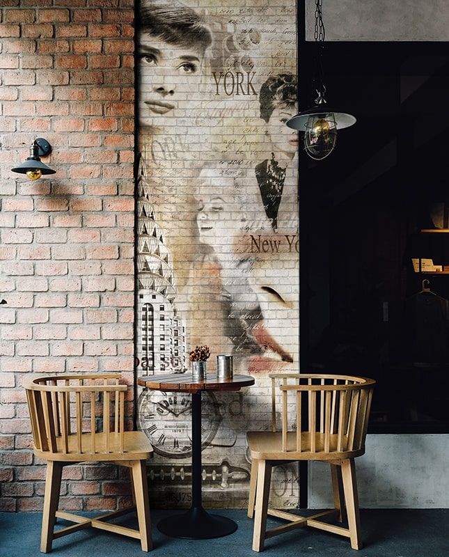 Фреска Графика Коллаж Одри и Мэрилин  ag0005