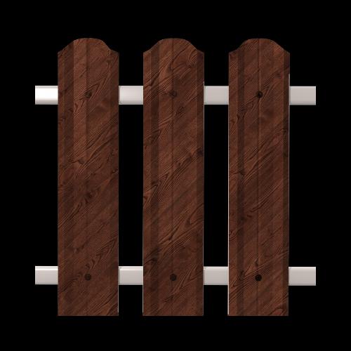 Металлический штакетник Античный дуб 5 мм