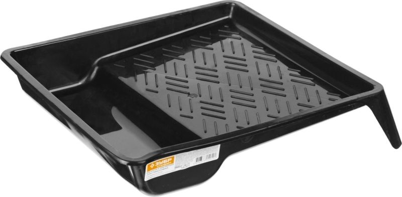 Ванночка малярная ЗУБР "СТАНДАРТ" пластмассовая, для валиков до 210 мм, 290х270мм, 0,25 л