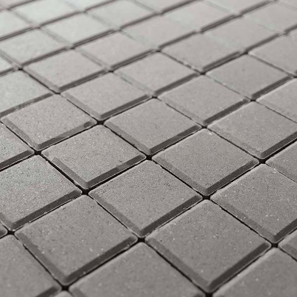 Тротуарная плитка STEINGOT Квадрат Серый Полный прокрас 60 мм
