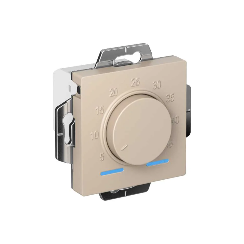 ATLASDESIGN ТЕРМОСТАТ электрон. теплого пола с датчиком, 10A, механизм, ПЕСОЧНЫЙ