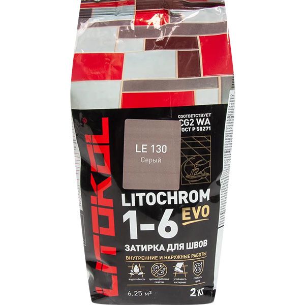 LITOCHROM 1-6 EVO LE 130 серый 2кг