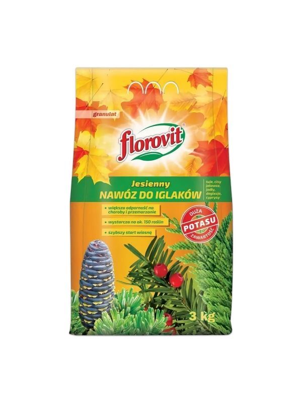 Florovit осенний гранулированный для хвойных(туя, лиственница, ель пихта) 3 кг