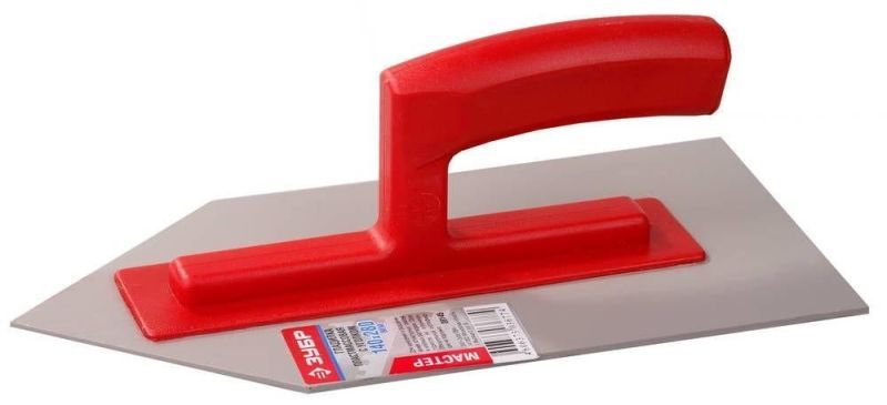 Гладилка ЗУБР "МАСТЕР" пластмассовая с уголком, 130х280мм