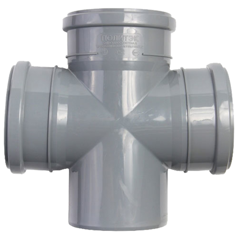 Крестовина канализационная Ø 110 х 110 х 110 мм 87°