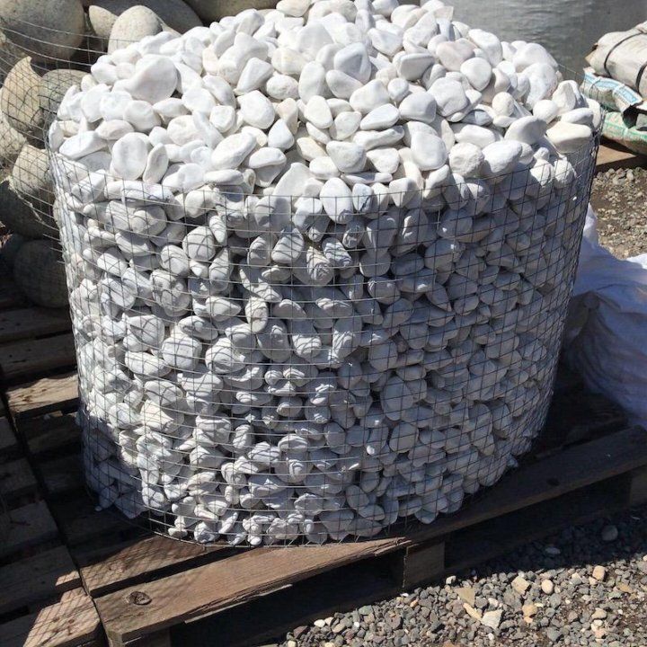 Мрамор галтованный 80+ мм