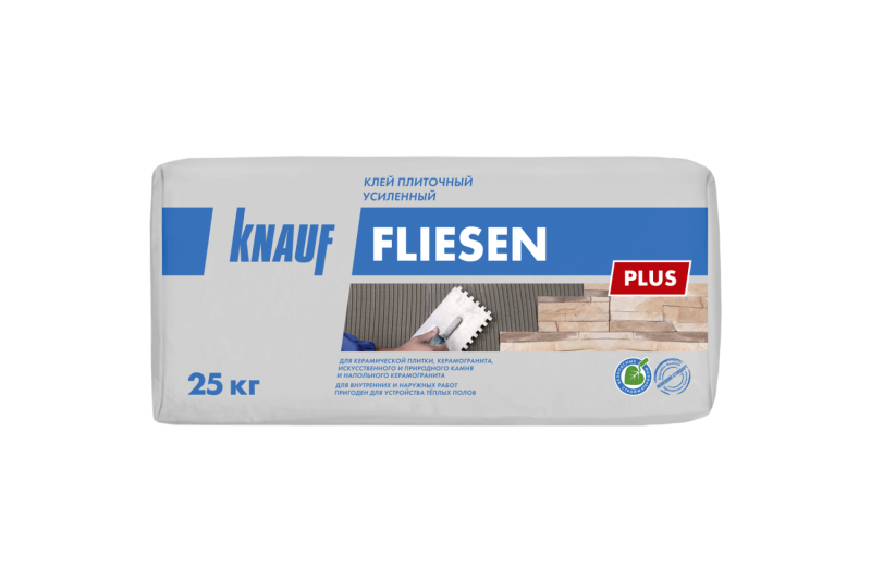 Клей плиточный усиленный КНАУФ-Флизен Плюс, 25кг