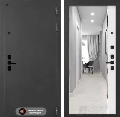 Входная дверь Соналаб с зеркалом Панорама