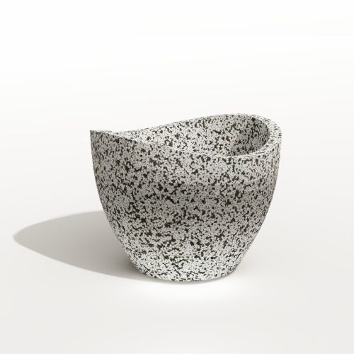 Вазон бетонный уличный Кадо малый (фактура шахматка)