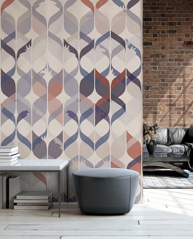 Фреска Графика Абстракция. Ретро.  ag0082