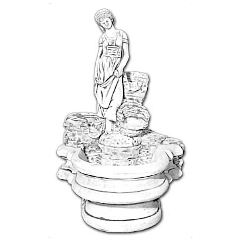 Фонтан античный "Девушка у родника" артикул 339