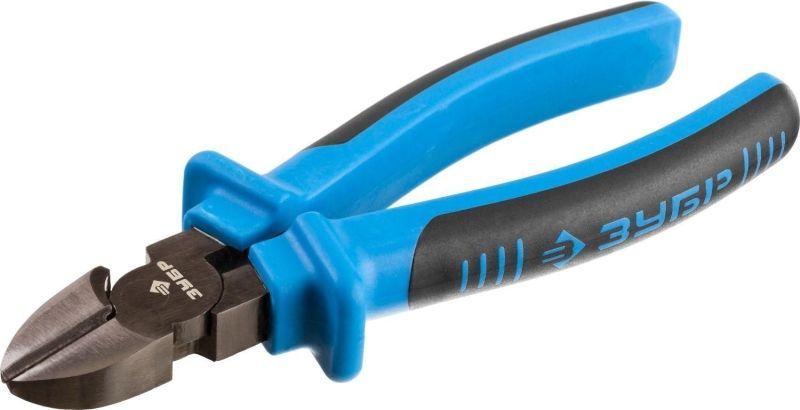 Бокорезы ЗУБР эксцентриковое расположение шарнира, особостойкое спец. покрытие Н12Х1 (никель/хром), двухкомпонентные рукоятки, 180мм