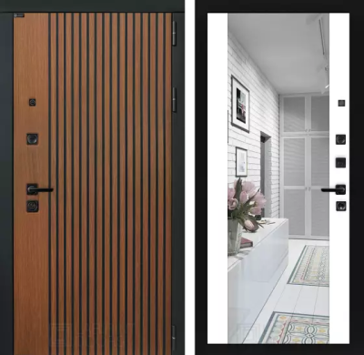 Входная дверь Шторм с Зеркалом Максимум