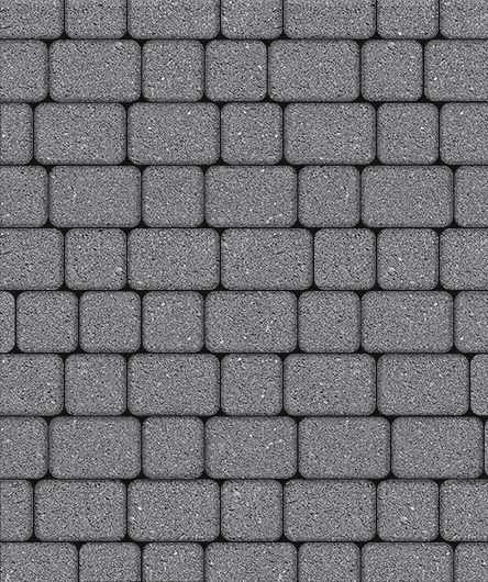 Тротуарная плитка ВЫБОР Классико гладкий Серый Полный прокрас 60 мм