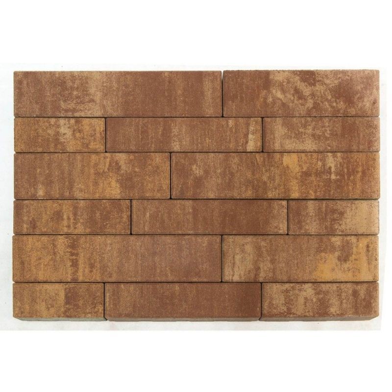 Тротуарная плитка BRAER Домино Каньон Верхний прокрас 60 мм