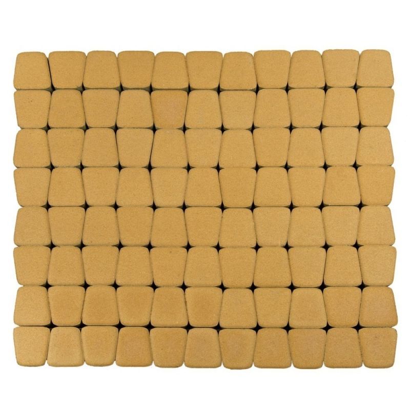 Тротуарная плитка BRAER Классико круговая Медовый Верхний прокрас 60 мм