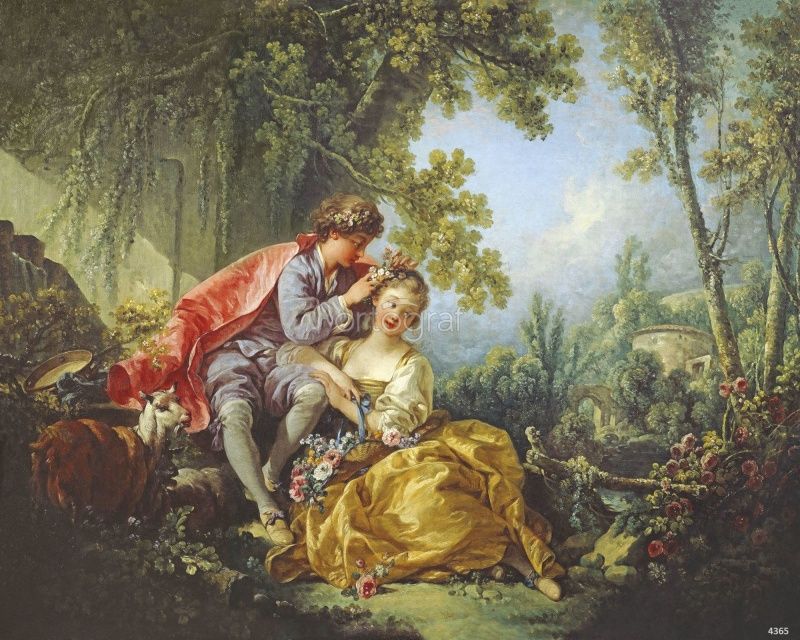 Фреска Франсуа Буше "Четыре сезона весна" Art.4365