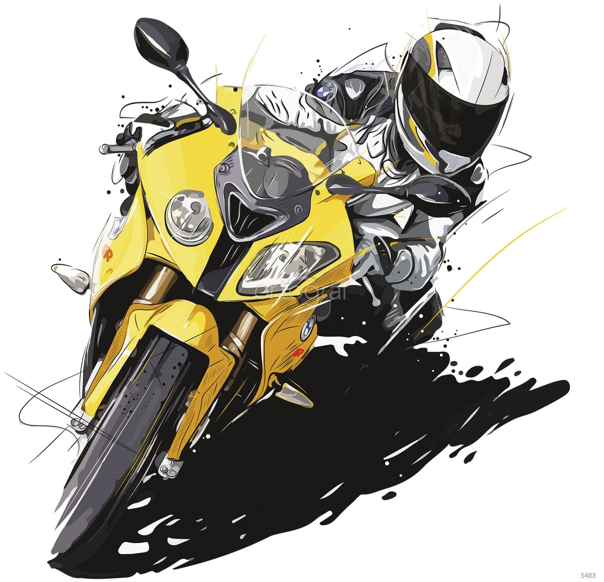 Фреска Мотоцикл Art.5483