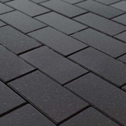 Тротуарная плитка STEINGOT Прямоугольник Черная Верхний прокрас 60 мм