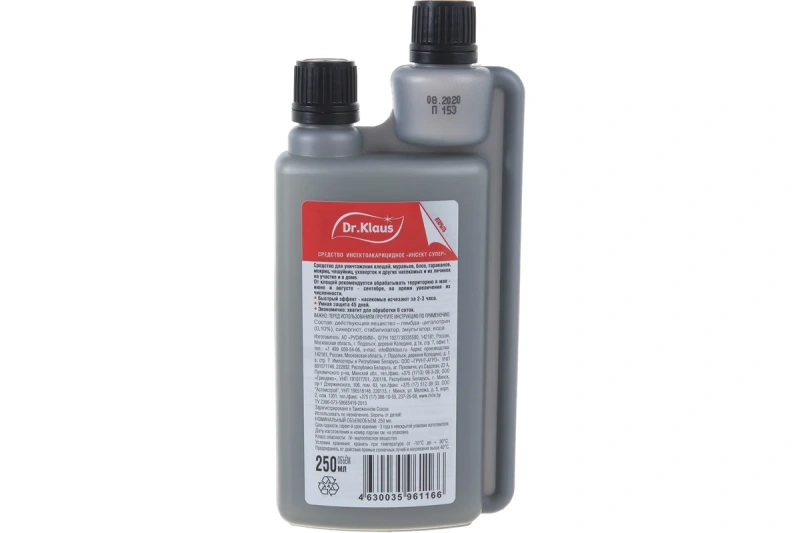 Dr.Klaus Концентрат от КЛЕЩЕЙ, МУРАВЬЕВ и других насекомых, флакон 250 мл