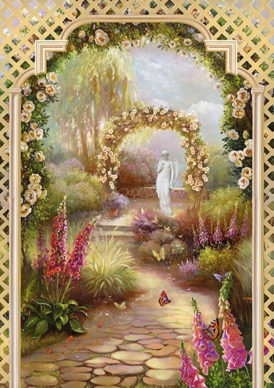 Фреска Пейзажи Арки, лестницы арт. a_808