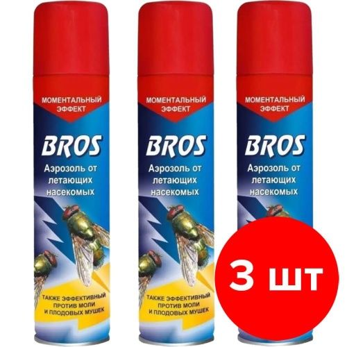 Аэрозоль от летающих насекомых "BROS" 250мл