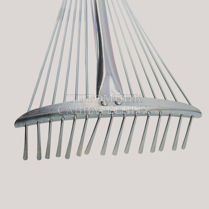 Грабли LISTOK веерные металл с алюм ручкой