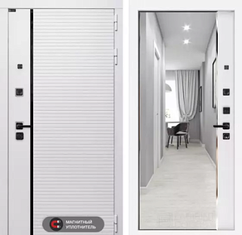 Входная дверь Роял с зеркалом Панорама