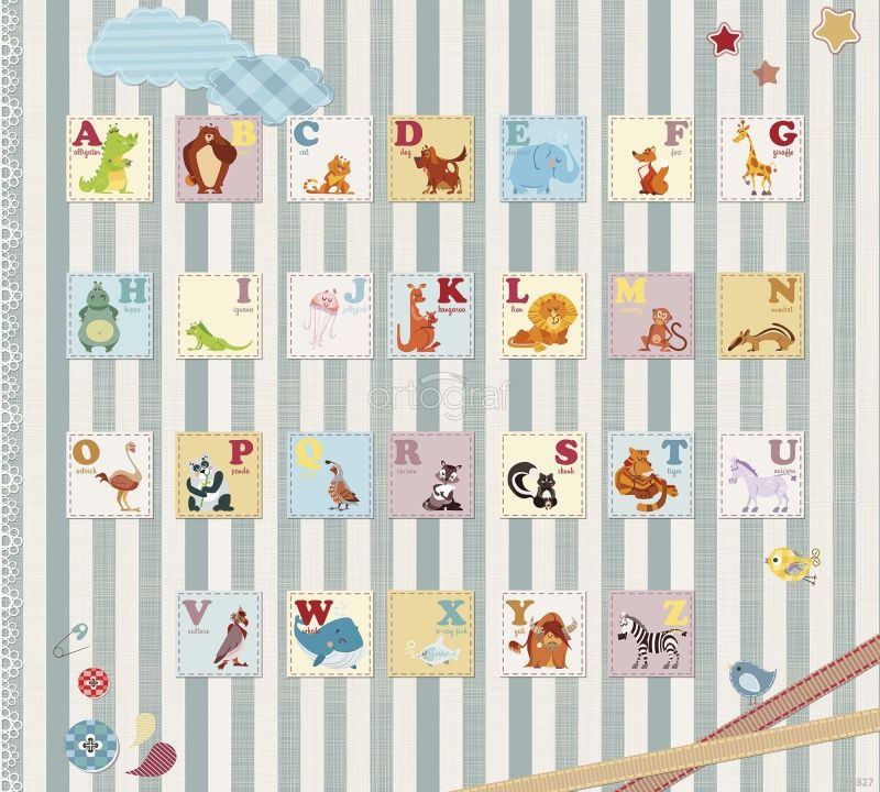 Фреска Развивающий английский алфавит Art.30327