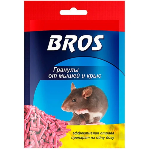 Гранулы от крыс и мышей 90 гр. "Bros"