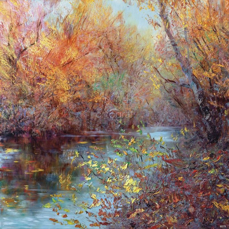 Фреска Осенняя река Art.8079
