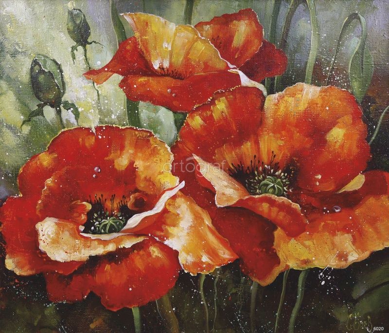 Фреска Маков цвет Art.6020