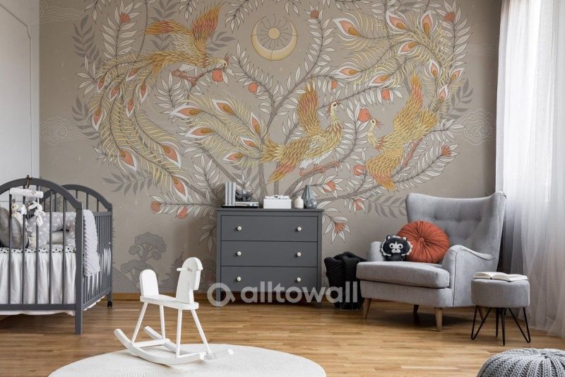 Фреска Перо Жар-птицы-2