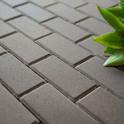 Тротуарная плитка STEINGOT Прямоугольник Серая Полный прокрас 60 мм