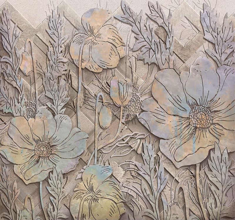 Фреска Цветы, цветочная коллекция арт. f_381