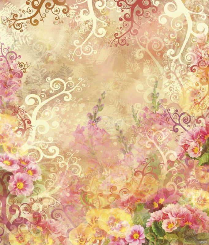 Фреска Узоры и цветы Art.30571
