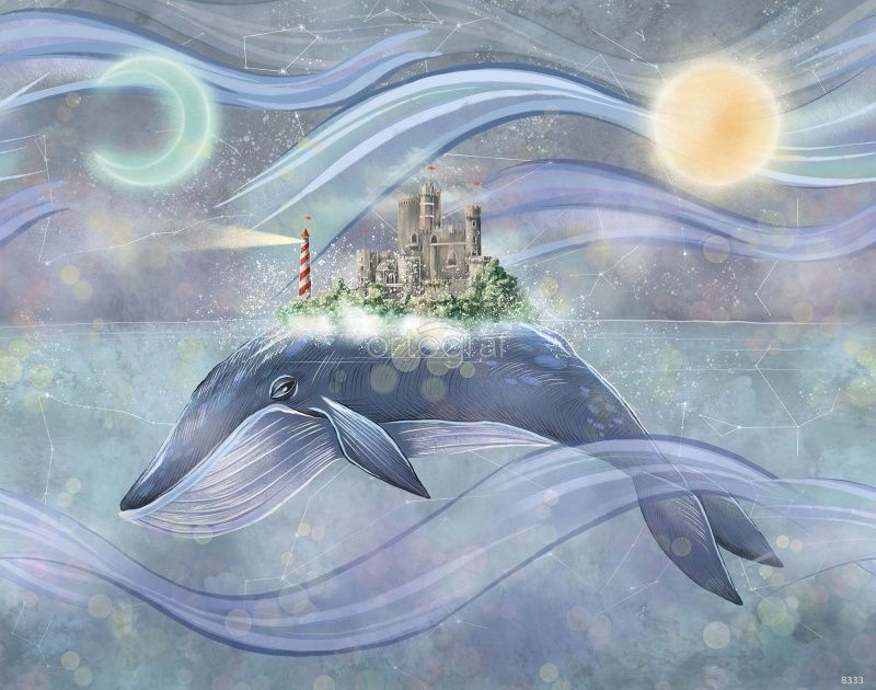 Фреска Рыба-Кит Art.8333