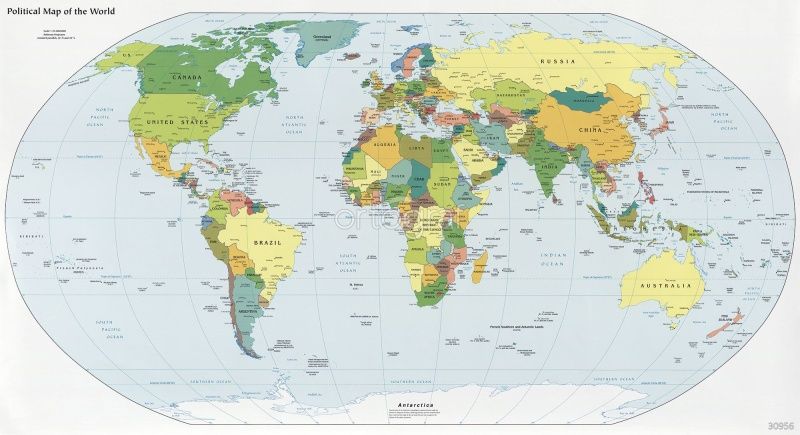 Фреска Политическая карта Art.30956