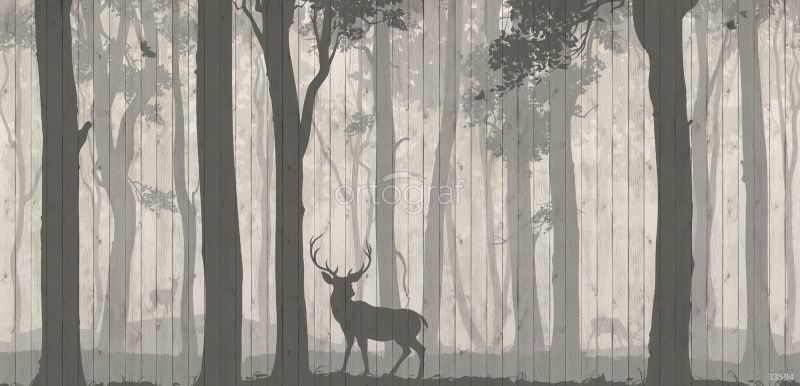 Фреска Лесной сюжет Art.33594