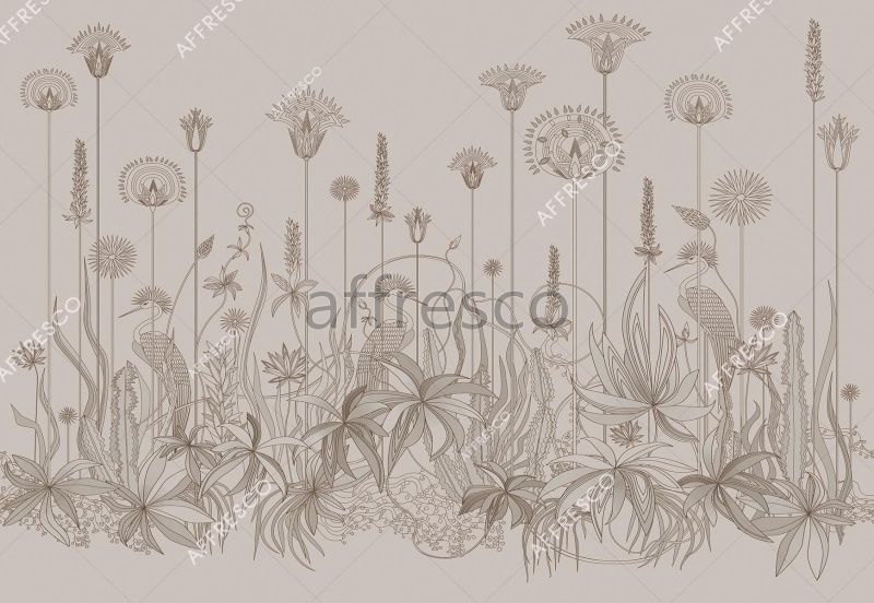 Фреска Царство павлинов, арт. ID139343