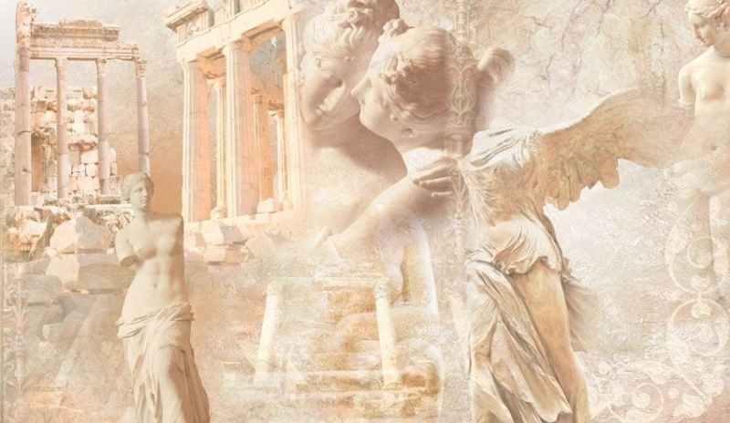 Фреска Графика Античный сюжет 1038