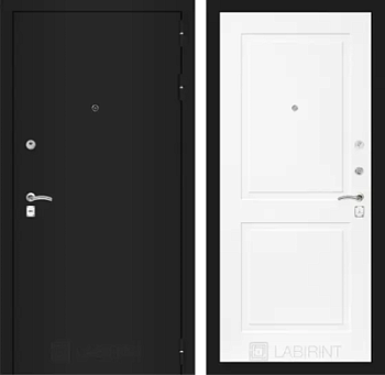 Входная дверь Классик шагрень черная 11