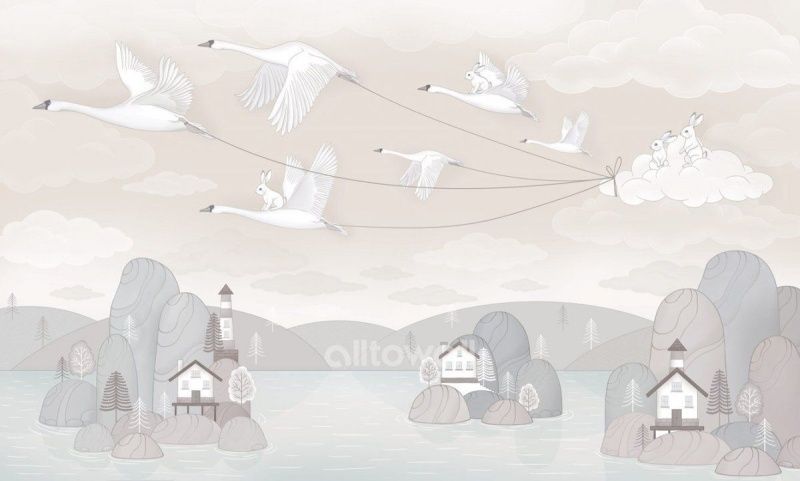 Фреска Озёрный край-1